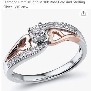 Rose Gold Diamond Promise Ring